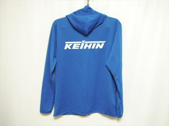 【M442】送料無料★美中古品★KEIHIN ケーヒン フルジップパーカー ジャケット Lサイズ メッシュ生地 ロゴプリント #17 吸汗速乾 ドライ拍卖
