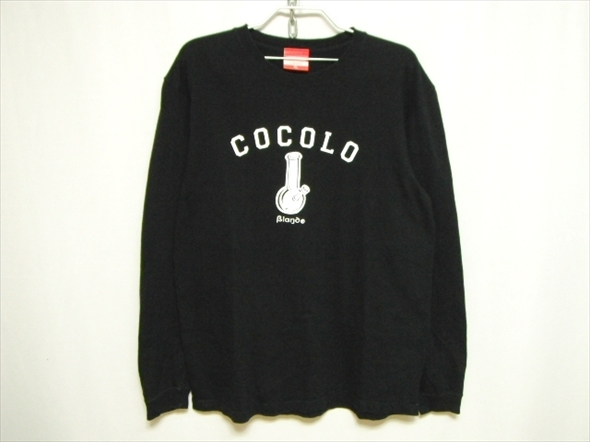 【M448】送料無料★美中古品★COCOLO BLAND ココロブランド 長袖Tシャツ XLサイズ ブラック ロゴプリント ストリート 大きいサイズ ll 2l拍卖