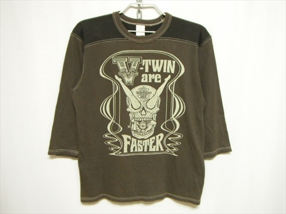 【M466】送料無料★良品★POWER WEAR FREEWHEELERS フリーホイーラーズ 八分袖 フットボールTシャツ Mサイズ 70's SMUTTY CYCLE SHOP拍卖