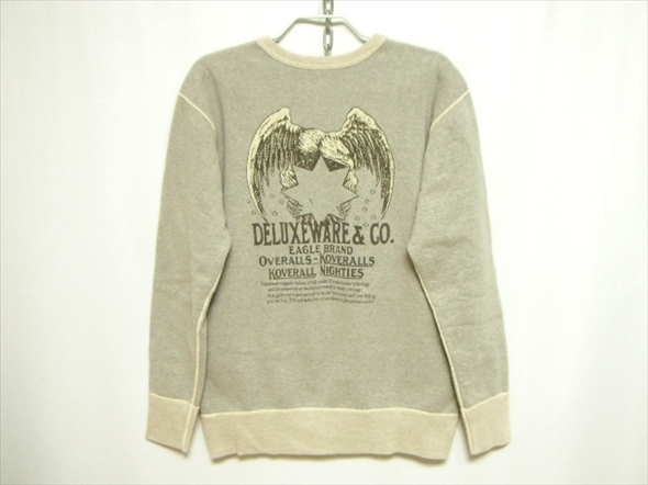 【LPM643】美中古品★DELUXEWARE デラックスウエア スウェットシャツ EAGLE BRAND XLサイズ 日本製 トレーナー ヘビー 厚手 アメカジ LL 2L拍卖