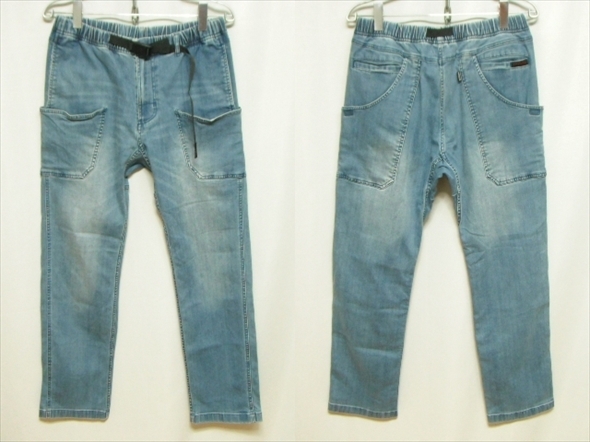 【M455】送料無料★良品★Gramicci×GRIP SWANY グラミチ グリップスワニー ストレッチデニム ガーデンパンツ GUP-16F129 Lサイズ コラボ拍卖