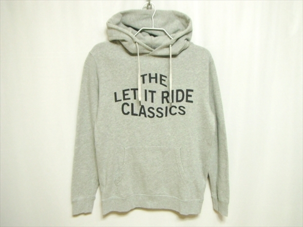 【M487】送料無料★良品★LET IT RIDE レットイットライド スウェットパーカー Mサイズ ロゴプリント nano universe ナノ・ユニバース別注拍卖