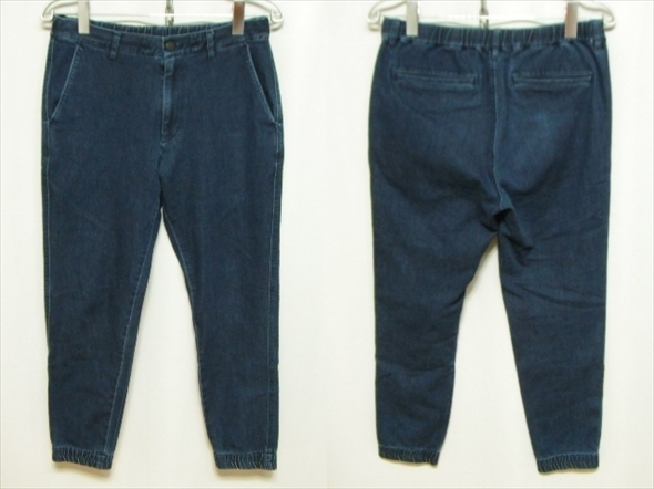 【M472】送料無料★UNIQLO ユニクロ デニム ジョガーパンツ Mサイズ インディゴブルー 321-405640(81-29) ストレッチ ジーンズ拍卖