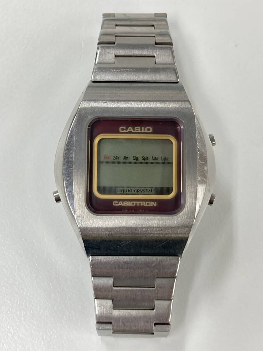 1円~ CASIO カシオ CASIOTRON カシオトロン TRN-02 クォーツ デジタル 腕時計 現状品 S015-4220拍卖