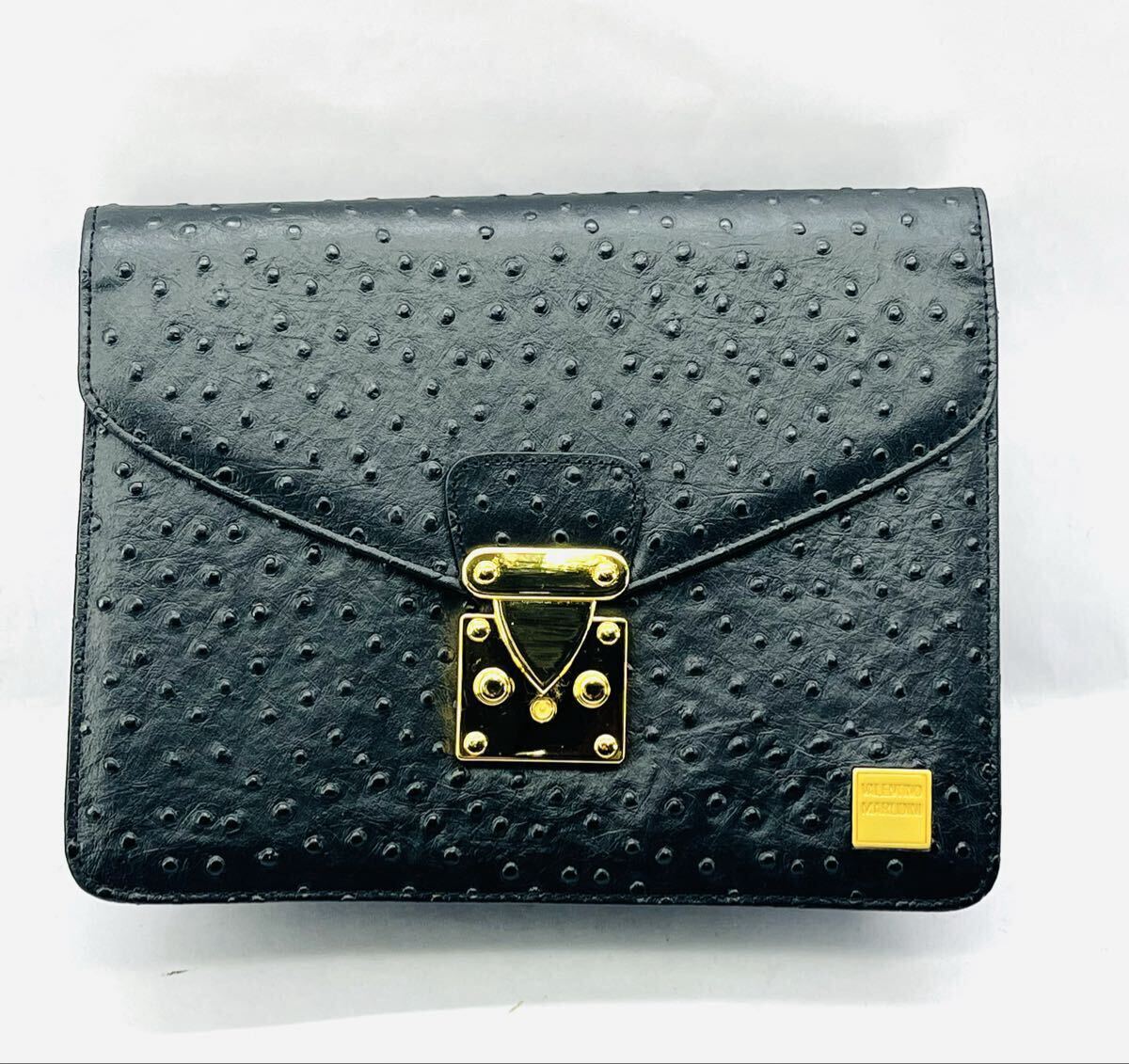 ◎1円◎美品 VALENTINO MARUDINI バレンチノマルディーニ セカンドバッグ メンズバッグ ゴールド金具 ブラック 黒★同梱不可co拍卖