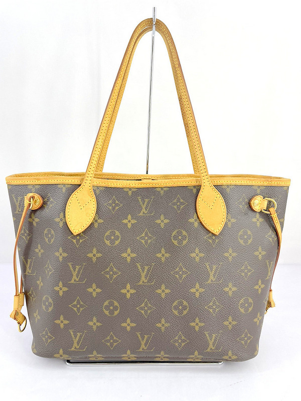 1円★ LOUIS VUITTON ルイ ヴィトン モノグラム ネヴァーフル PM トート ハンド バッグ ブラウン 肩掛け M40155 中古拍卖