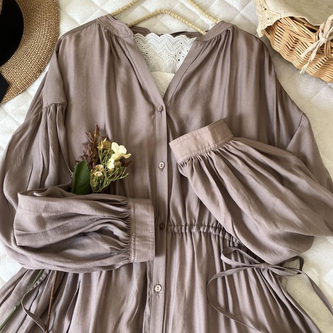 新品★ehka sopoby サマンサモスモス★*バックリボンワンピース拍卖