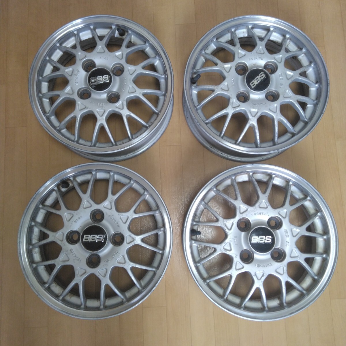スバルヴィヴィオ純正オプションBBS軽量13×4J+45PCD100 4穴軽バン軽トラに 鍛造 FORGED期間限定送料拍卖
