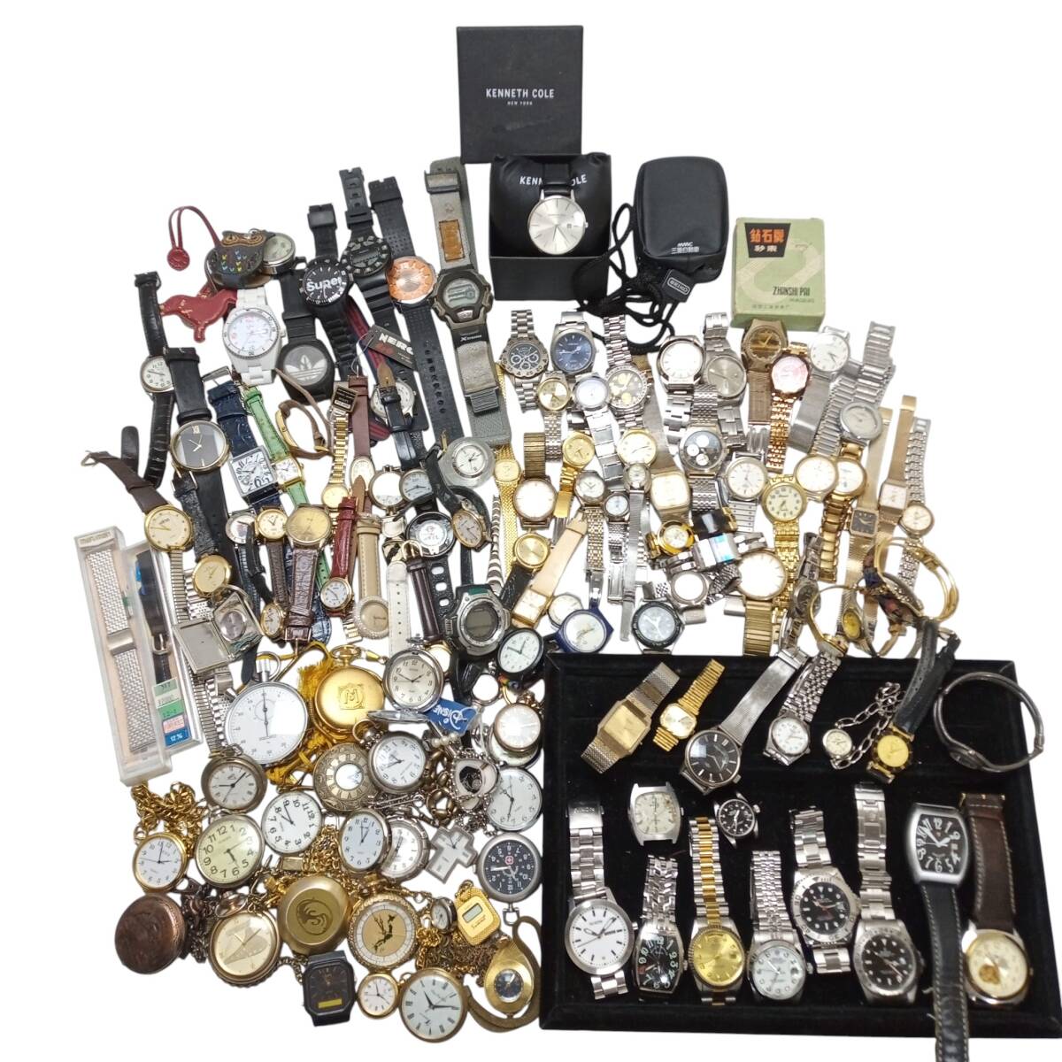 【W10-36】腕時計 まとめ売り 約6㎏ メンズ・レディース ブランド イミテーション ROLEX フランクミュラー シャネル RADO 現状品拍卖