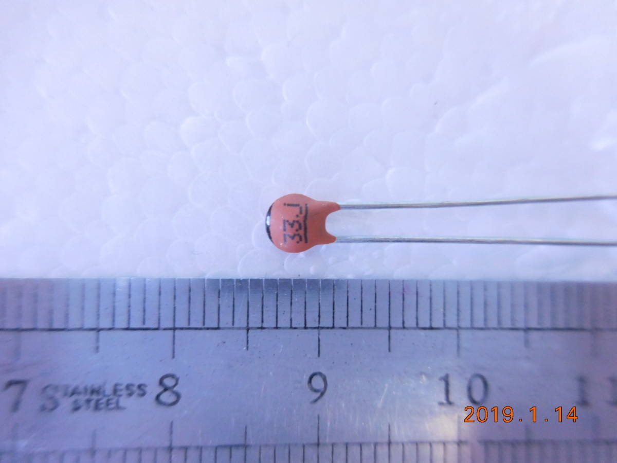 セラミックコンデンサ 33pF 50VDC 50個入り #73拍卖