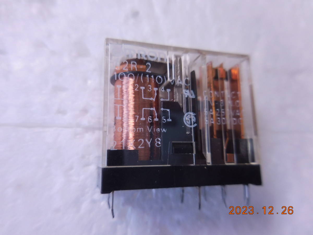 オムロン パワーリレー G2R-2 100/110VAC 2個1組 #270-3拍卖