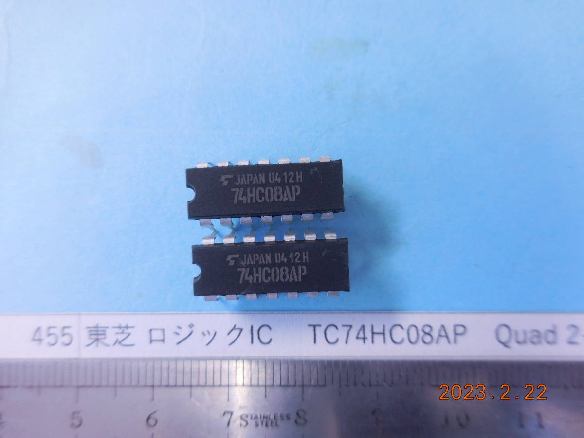東芝 ロジックIC TC74HC08AP Quad 2-Input AND Gate 8個1組 #455拍卖