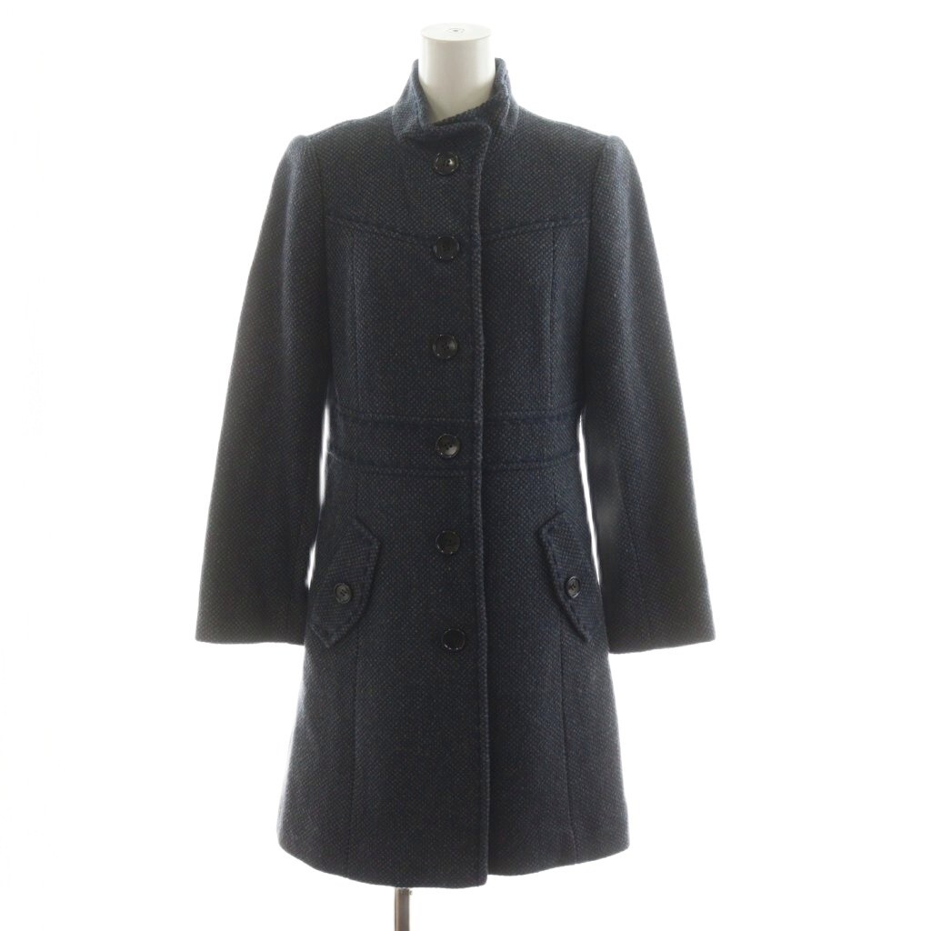 フラジール FRAGILE コート ロング丈 スタンドカラー ウール アウター 36 グレー KWE02-771-28 /AN48 ■MU レディース拍卖