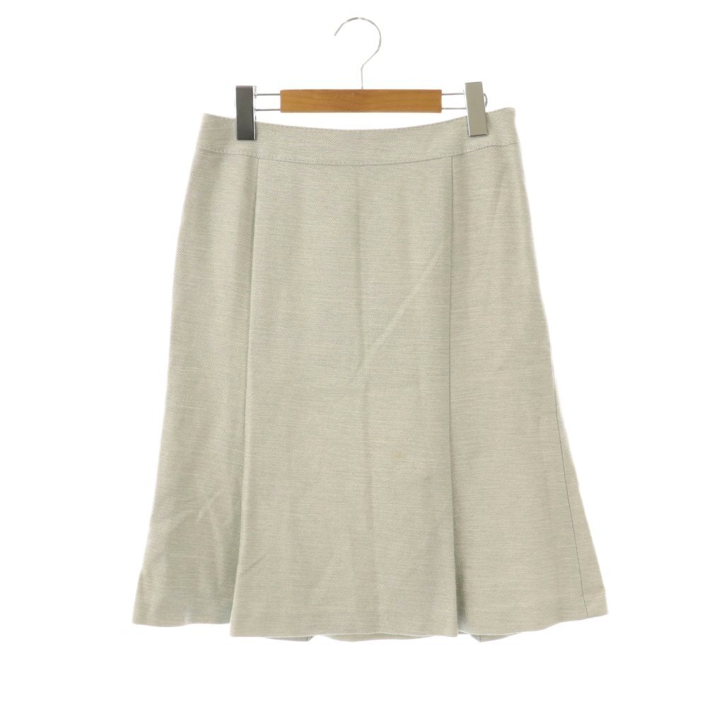 バーバリー ロンドン BURBERRY LONDON マーメイドスカート ひざ丈 ラメ 38 ライトグレー /DF レディース拍卖