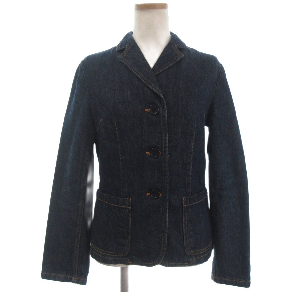 ポールスミスジーンズ Paul Smith JEANS デニム テーラードジャケット コットン インディゴ 40 L位 ■ECT レディース拍卖