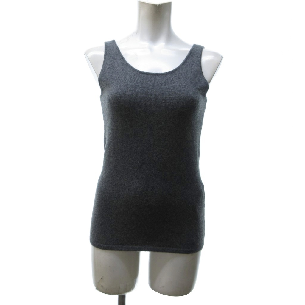 ラルフローレン RALPH LAUREN 美品 ウールニット セーター ノースリーブ グレー S拍卖