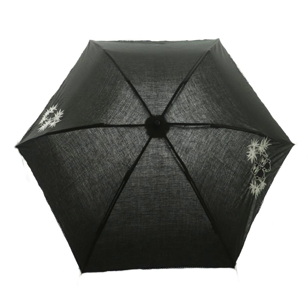 ヴィヴィアンタム VIVIENNE TAM パンダ刺繍折り畳み傘 日傘 黒 ブラック /SS ■OS レディース拍卖
