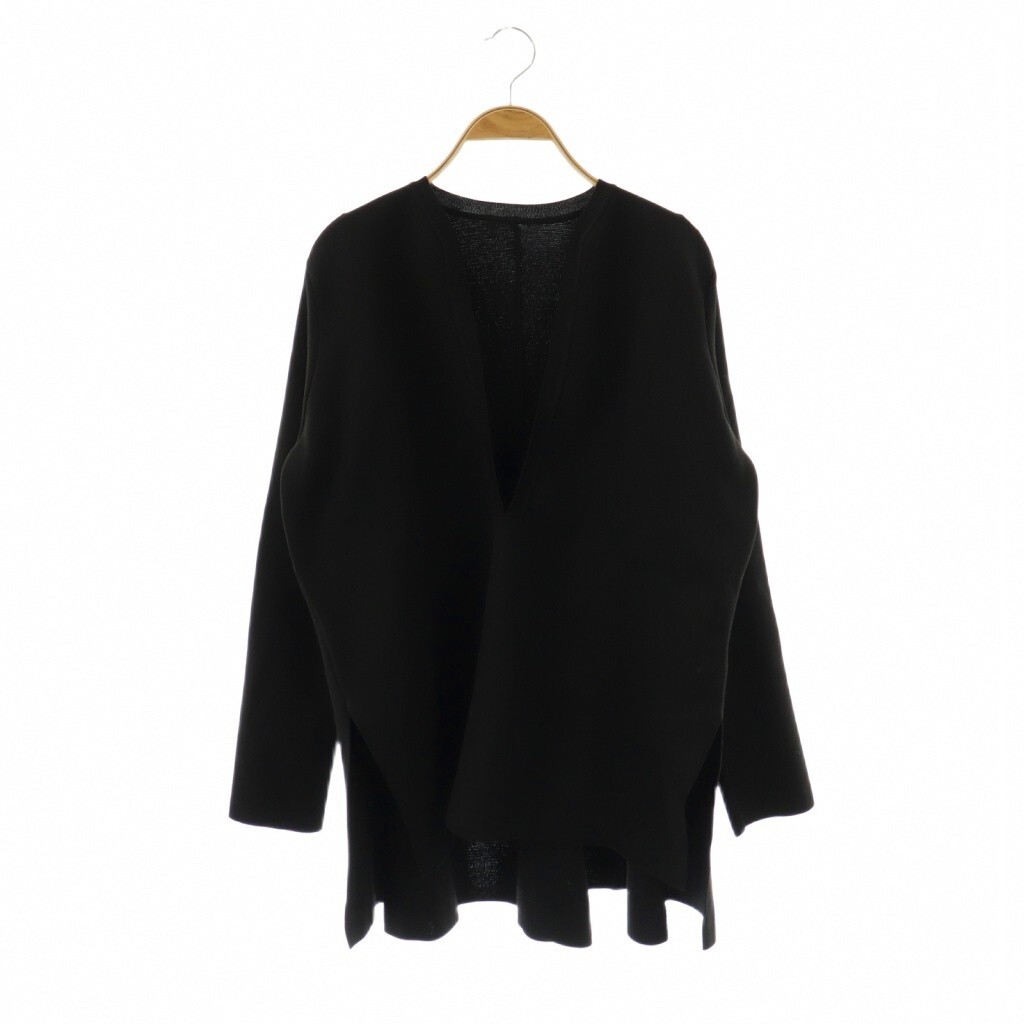 アドーア ADORE 25SS エアーストレッチニット セーター バックテール 38 ブラック /ES ■OS レディース拍卖