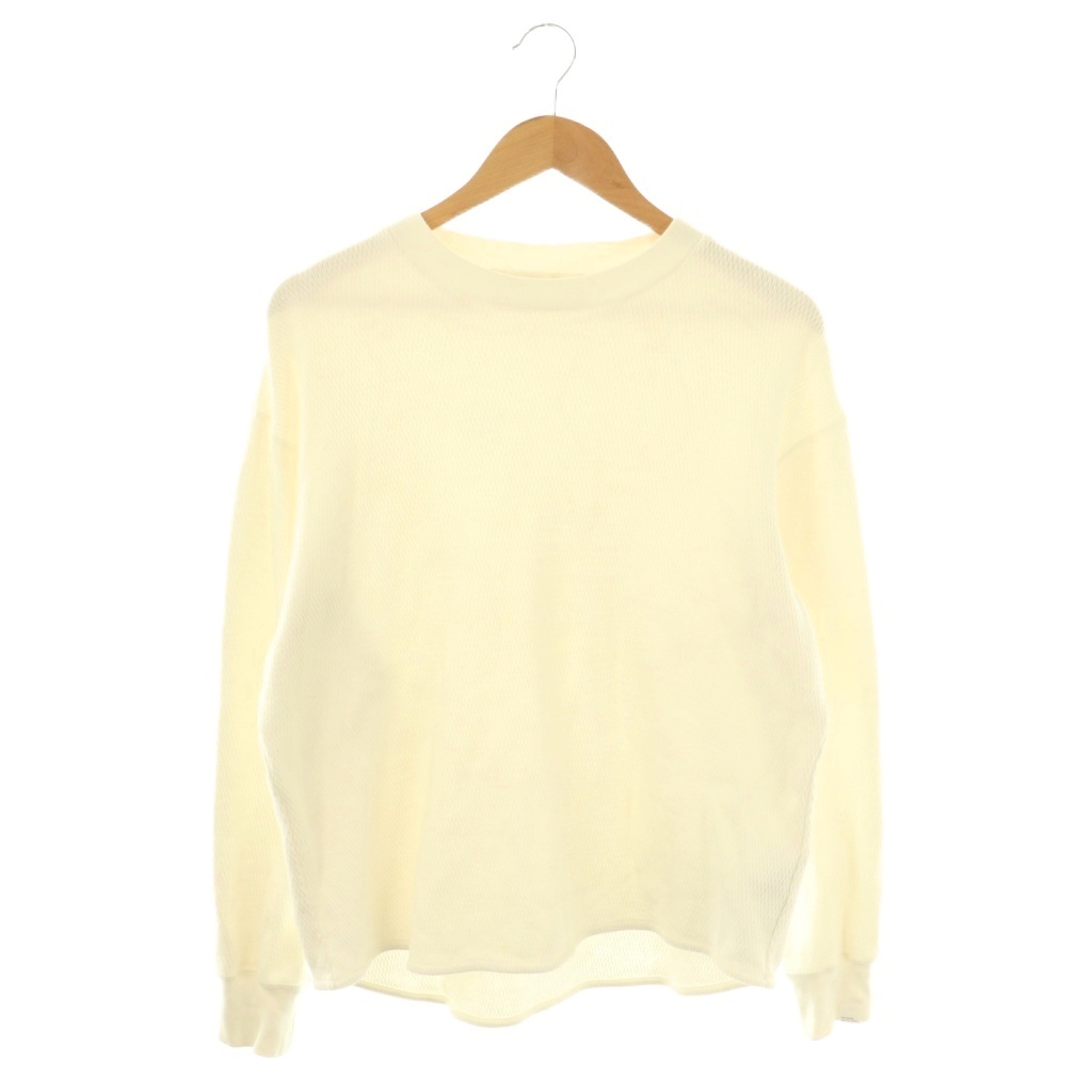 シップス SHIPS スヤード THYARD サーマルクルーネックプルオーバー カットソー Tシャツ 3 白 /CX ■OS メンズ拍卖