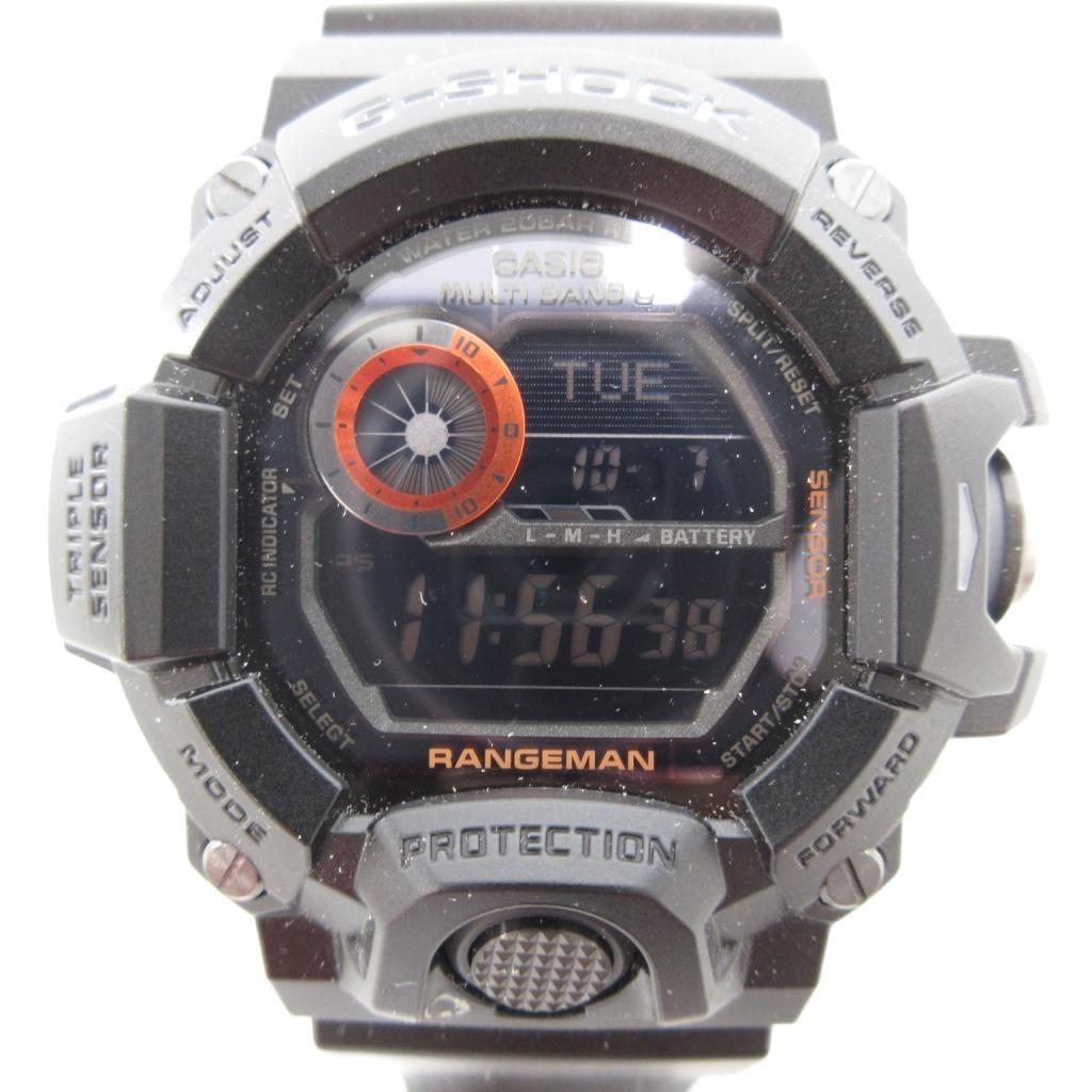 カシオジーショック CASIO G-SHOCK レンジマン 腕時計 タフソーラー デジタル ラバーバンド 黒 ブラック GW-9400BJ-1JF /UO メンズ拍卖