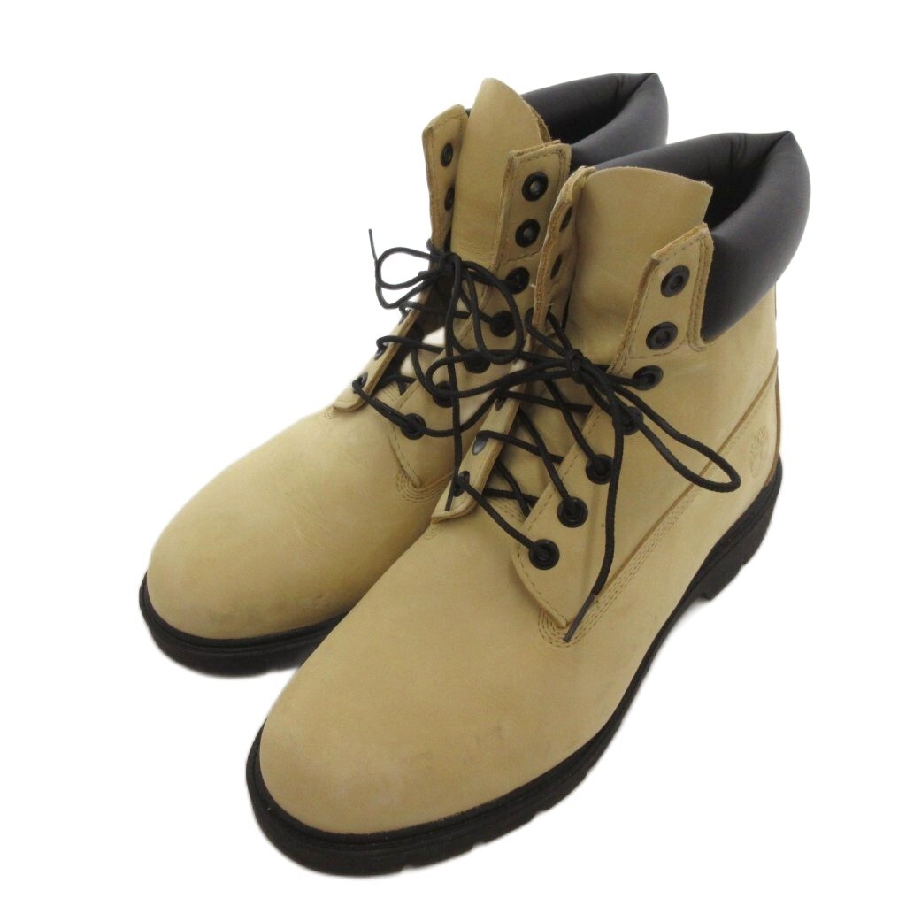 ティンバーランド Timberland 6インチ ベーシック ブーツ ヌバックレザー 29cm LT YELLOW NBK /UO メンズ拍卖