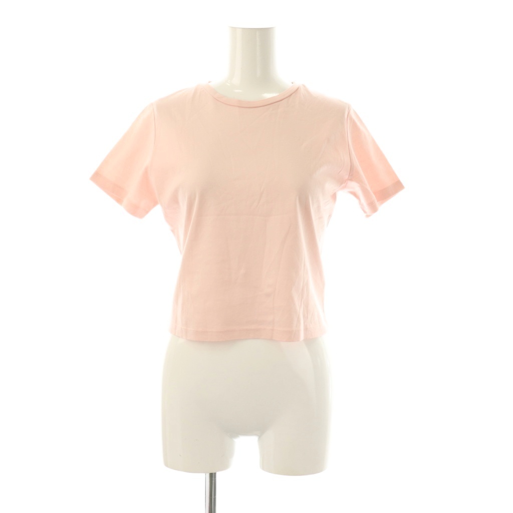 セルフォード CELFORD 24SS ロゴチャームポイントTシャツ カットソー 半袖 36 ピンク /DF ■OS レディース拍卖