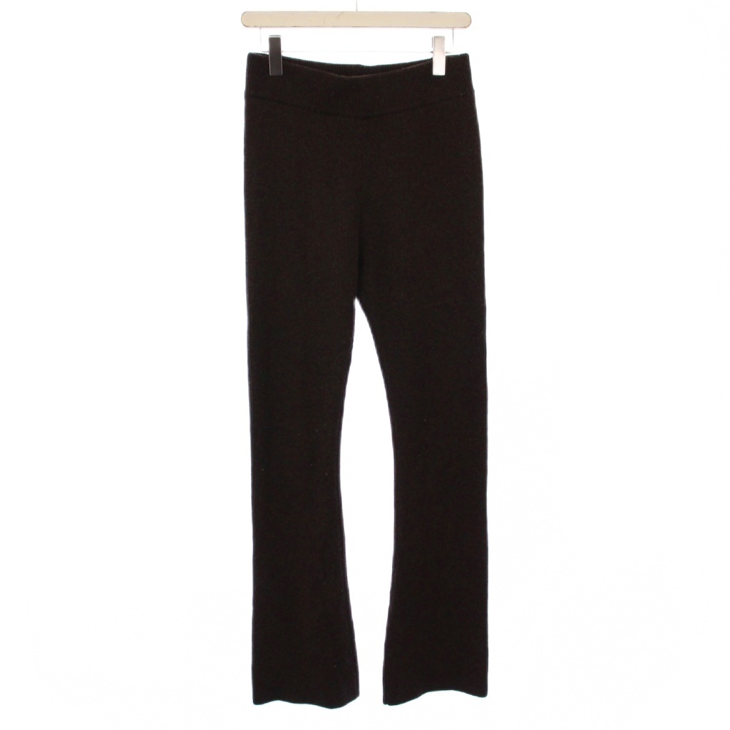 ドゥーズィエムクラス DEUXIEME CLASSE エブリデイアイライク EVERYDAY I LIKE 19AW ウールカシミヤニットパンツ リブ 38 茶 レディース拍卖