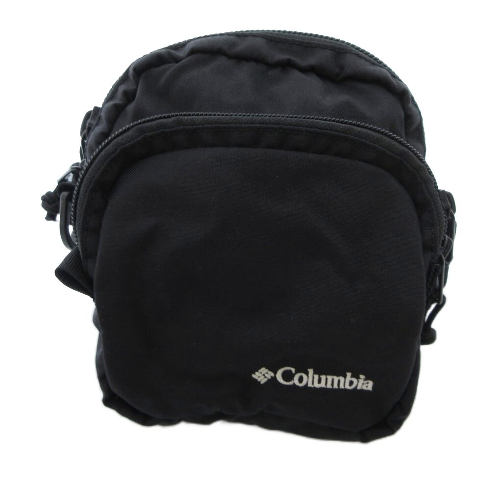 コロンビア Columbia ショルダーバッグ ロゴ刺繍 コーデュラナイロン 黒 ブラック /JS メンズ レディース拍卖