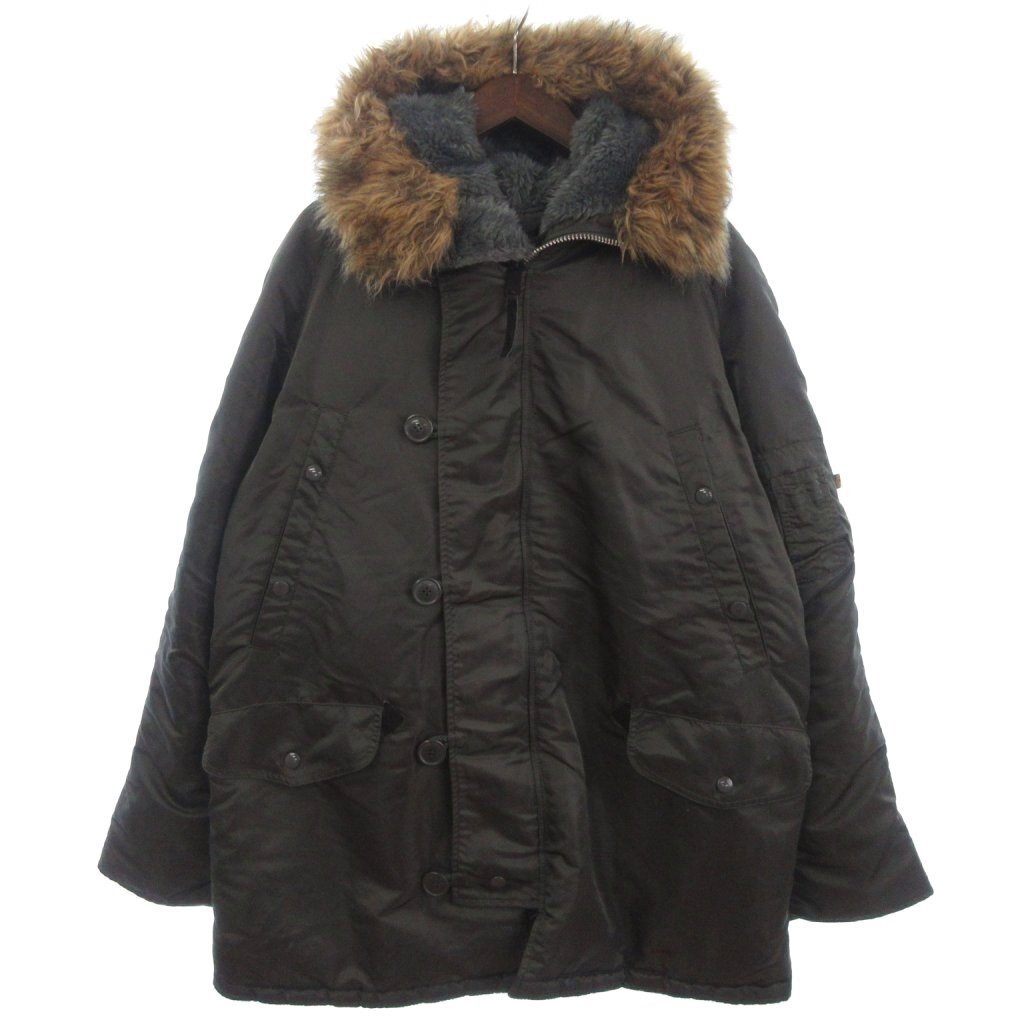 アルファ ALPHA N-3B フライトジャケット 20024-76 コート ダークグレー系 XL 大きいサイズ メンズ拍卖