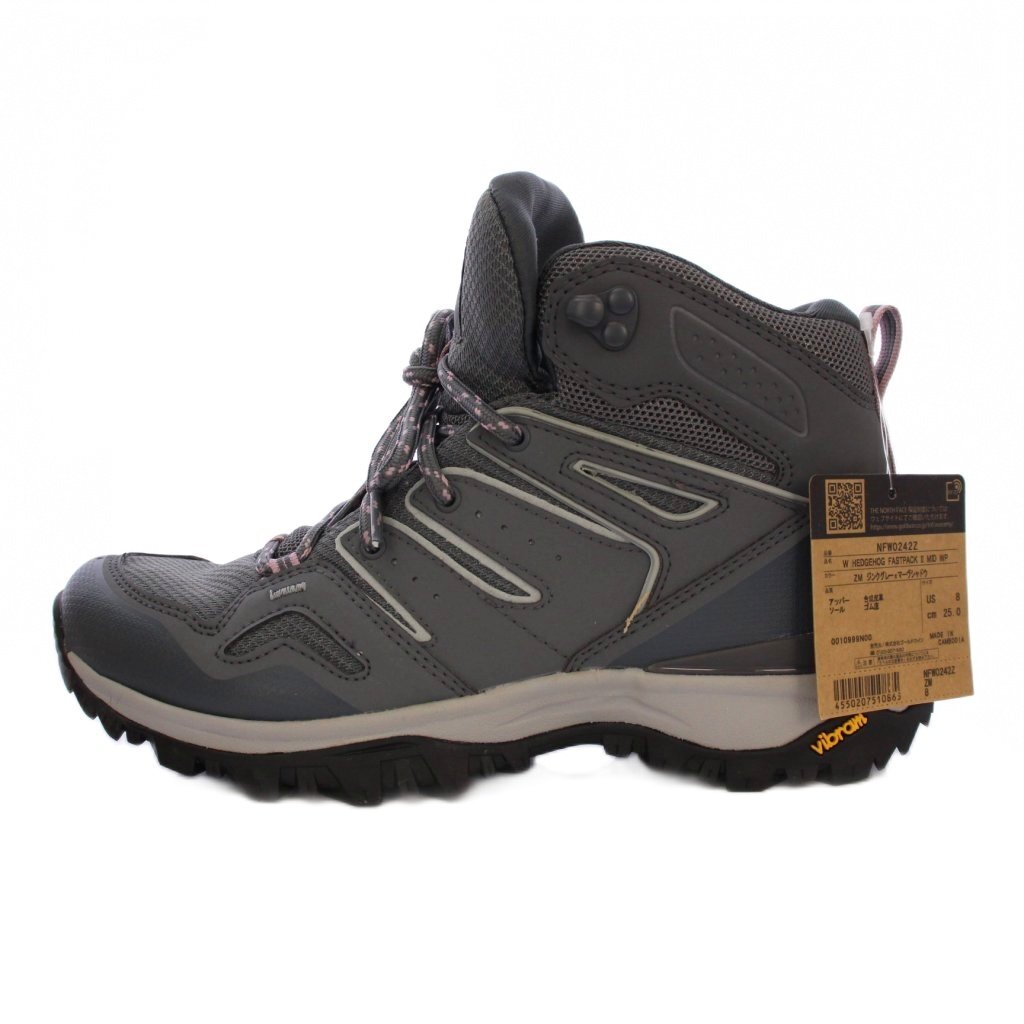 未使用品 ザノースフェイス THE NORTH FACE Hedgehog Fastpack 2 トレッキングシューズ US8 グレー NFW0242Z /BM レディース拍卖