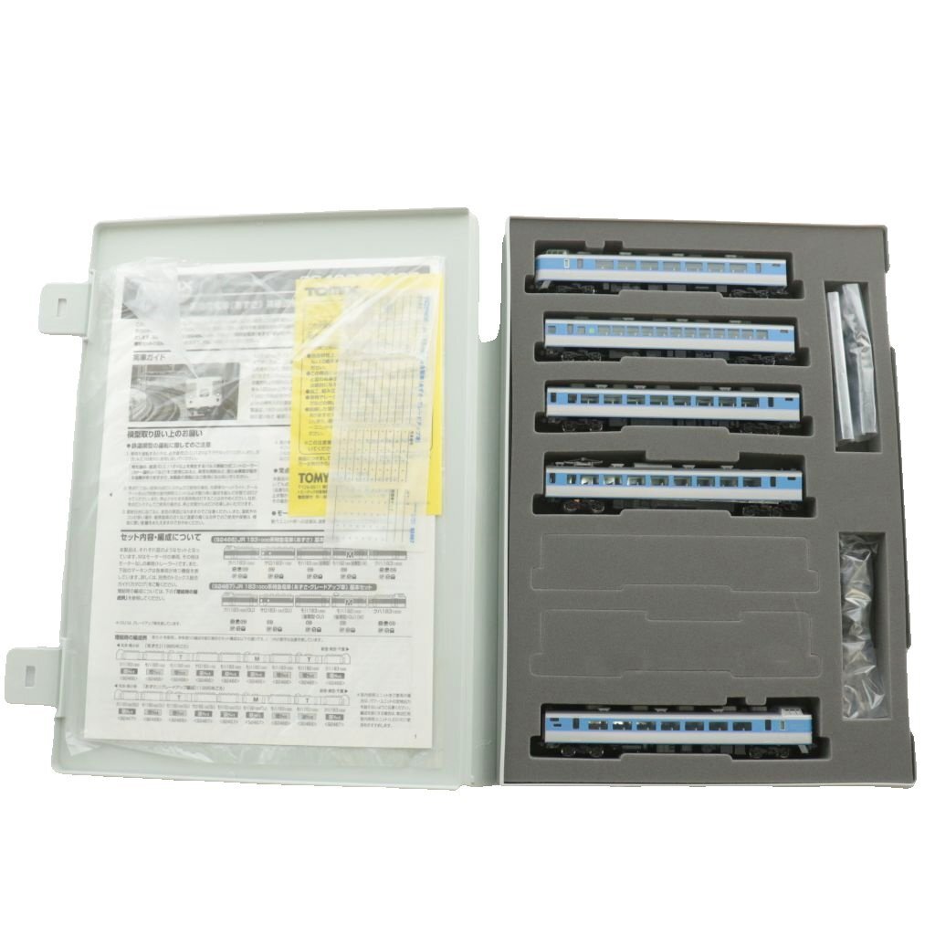 トミックス TOMIX 92467 JR 183-1000系特急電車 あずさ グレードアップ車 基本セット 5両セット 鉄道模型 グレー 青 ブルー拍卖