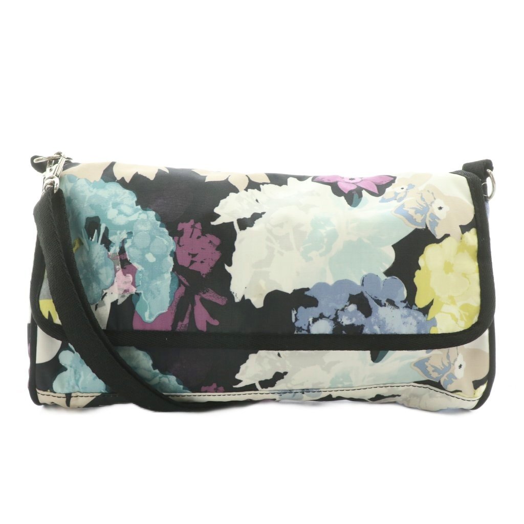 レスポートサック LesportSAC ショルダーバッグ ナイロン 花柄 総柄 ロゴ マルチカラー /XZ ■GY18 レディース拍卖