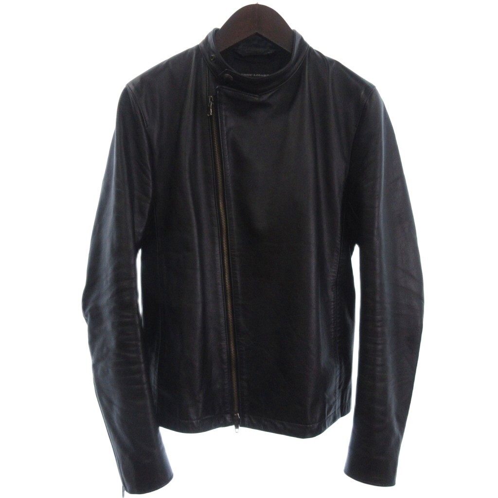 ラウンジリザード LOUNGE LIZARD ライダース レザージャケット フルジップ シングル CLA 5112 0180 黒 ブラック 1 メンズ拍卖