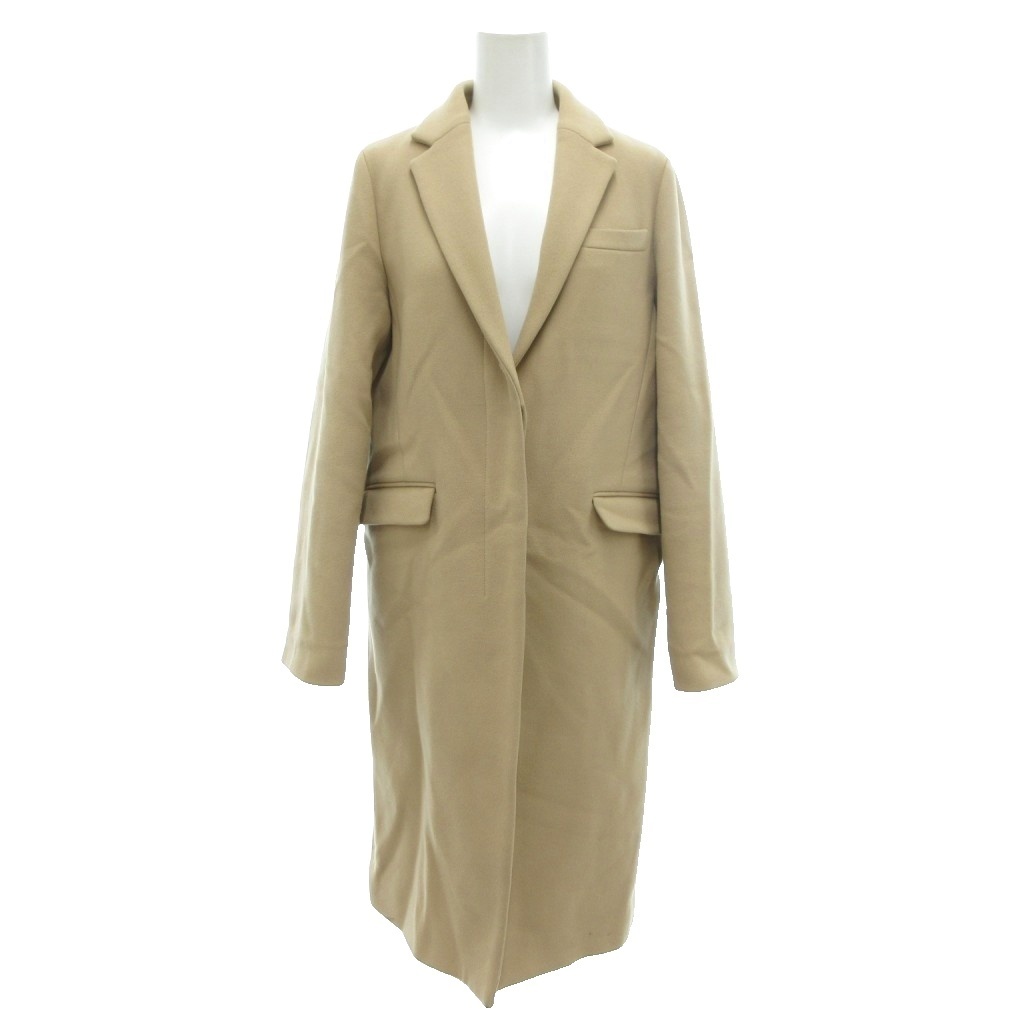 ジャーナルスタンダード レリューム JOURNAL STANDARD relume チェスターコート ウール ロング丈 M ベージュ系 /UO レディース拍卖
