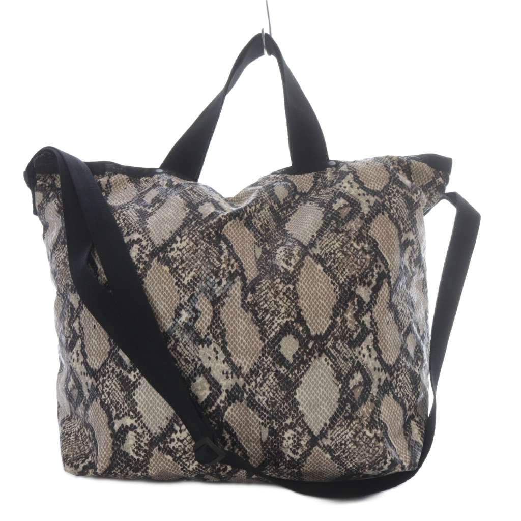 レスポートサック LesportSAC ハンドバッグ ショルダーバッグ 2way 斜め掛け パイソン柄 ブラウン /YO27 レディース拍卖