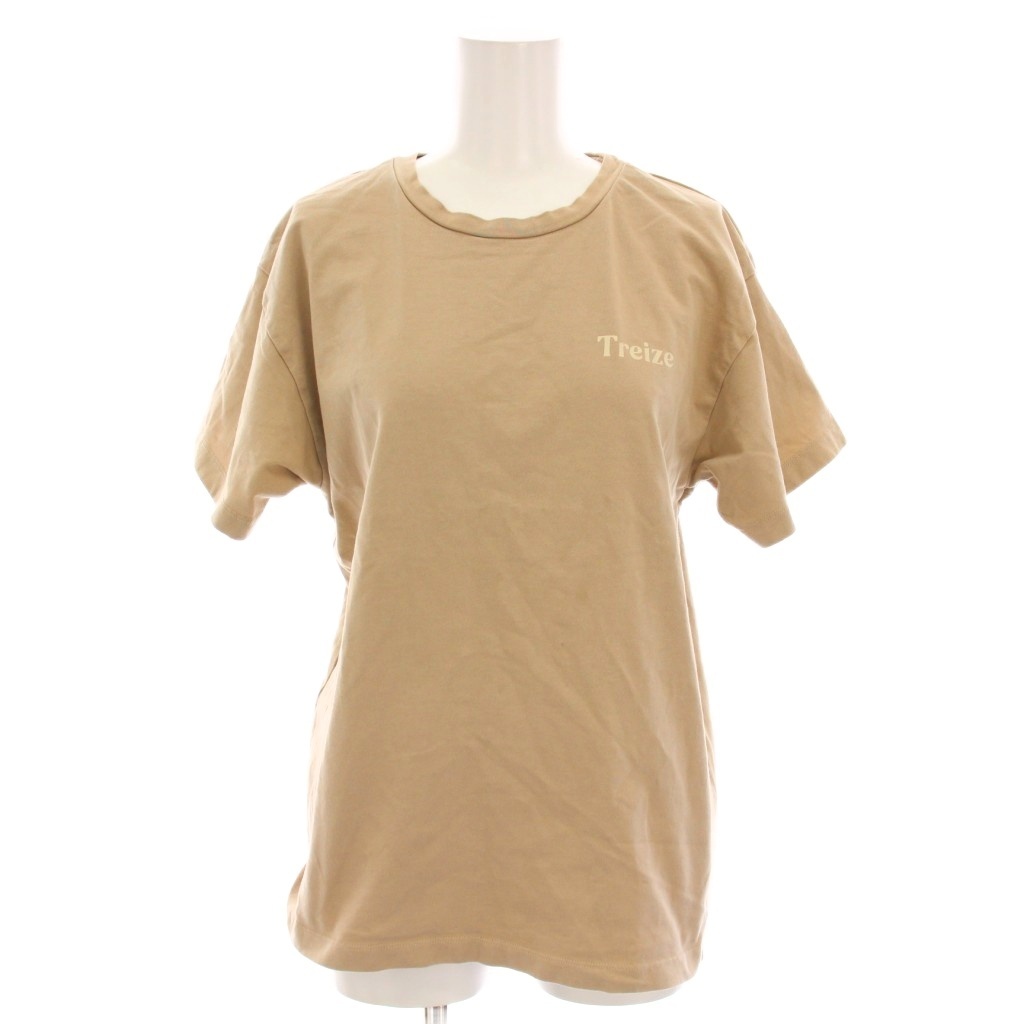 スローブ イエナ SLOBE IENA 25AW Treize 13 Tシャツ カットソー 半袖 ベージュ 25070912608030 /YM レディース拍卖