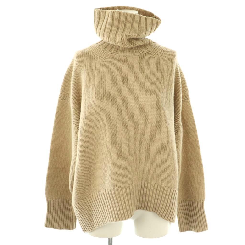 ギャルリーヴィー GALERIE VIE トゥモローランド ファインウール ハイネックプルオーバーニット S ベージュ /HK ■OS ■SH レディース拍卖