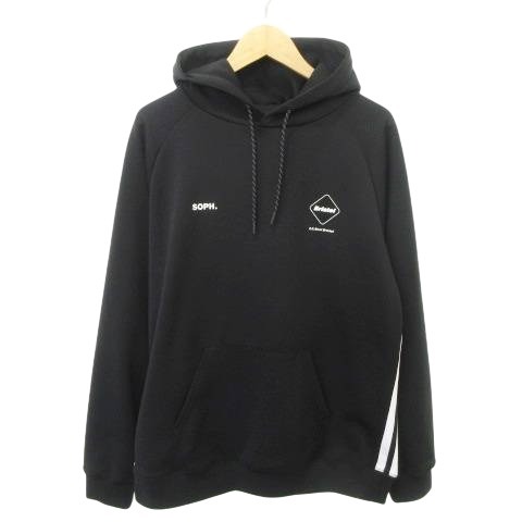 エフシーレアルブリストル FCRB-232070 23AW トレーニング トラック フーディ パーカー ライン 厚手 Lサイズ 黒 ブラック メンズ拍卖