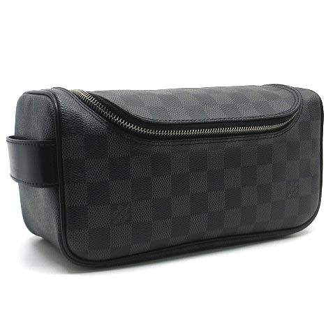 ルイヴィトン LOUIS VUITTON ダミエ グラフィット トワレ ポーチ セカンドバッグ N47625 メンズ拍卖