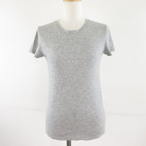 ヴィンス VINCE カットソー Tシャツ 半袖 グレー XS *T592 レディース拍卖