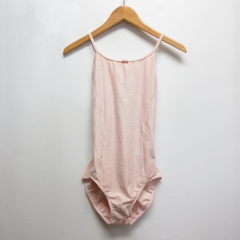 未使用品 チャコット Chacott アンクロワ en croix バレエ キャミ レオタード M ピンク ジャガード タグ付き レディース拍卖