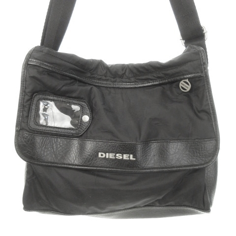 ディーゼル DIESEL ショルダーバッグ ナイロン レザー ロゴ 黒 ブラック /MN17 メンズ拍卖