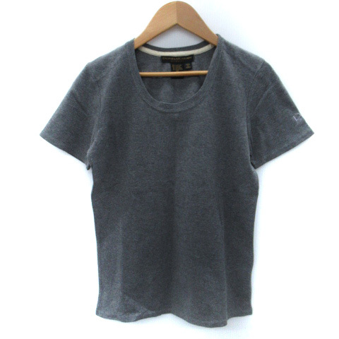 ダナキャラン DONNA KARAN Tシャツ カットソー 半袖 S グレー /SM9 レディース拍卖