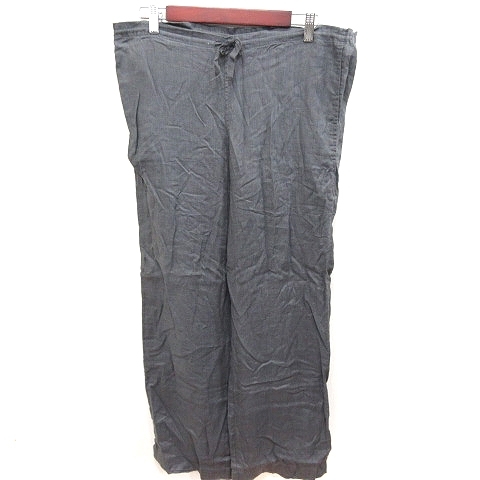 ジャーナルスタンダード JOURNAL STANDARD パンツ ロング 麻 リネン ウエストマーク 36 グレー /RT レディース拍卖