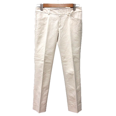 クレージュ courreges テーパードパンツ スラックス 36 S 白 アイボリー /MN レディース拍卖