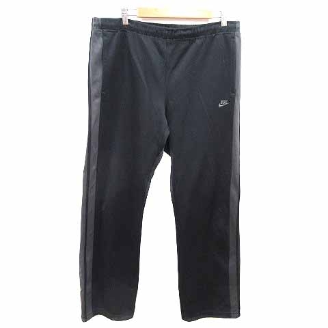 ナイキ NIKE スポーツウェア パンツ ジャージ ライン L 黒 ブラック /YK メンズ拍卖