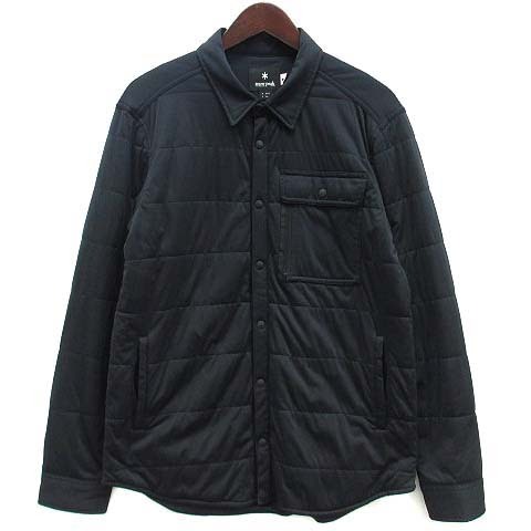 スノーピーク snow peak フレキシブル インサレーテッド シャツ 中綿 Flexible Insulated Shirt 撥水加工 吸水速乾 ブラック M SW-17AU008拍卖