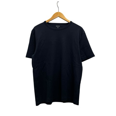 バーニーズニューヨーク BARNEYS NEW YORK Tシャツ 半袖 クルーネック 無地 コットン 2108766 M 紺 ネイビー メンズ拍卖