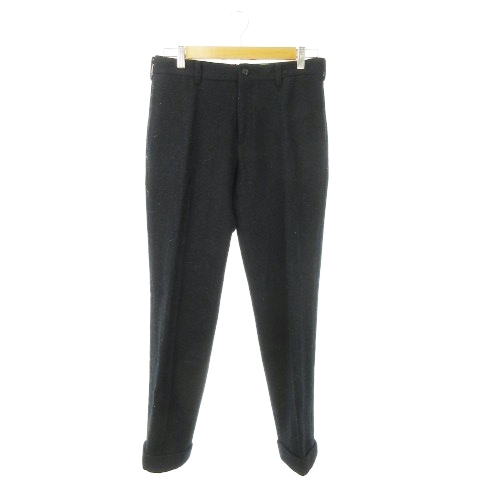ジャーナルスタンダード トライセクト JOURNAL STANDARD TRISECT × ハリスツイード Harris Tweed スラックスパンツ テーパード M 紺拍卖