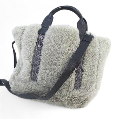 ブルネロクチネリ BRUNELLO CUCINELLI 2WAY トートバッグ ハンド ショルダーバッグ モニーレ グレー ファー レディース拍卖